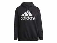 Adidas Womens Hooded Sweat W Inc Bl FL Hd, Black/White, GS1364, 4X
