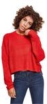 Urban Classics Damen Ladies Wide Oversize Sweater Sweatshirt, per Pack Rot (fire red