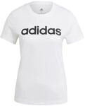 adidas Damen Essentials Slim Logo T-Shirt, White/Black, L