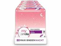Camelia Maxi Binden Nacht, Selbstklebend, 5 x 16 Stück