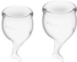 Satisfyer Feel Secure Menstruationstasse 2 St&uuml;ck | Hautfreundliches Silikon 