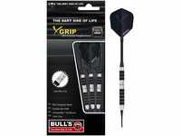 BULL'S X-Grip X2 Soft Dart 16g, Schwarz/Silber
