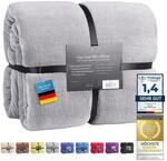 Feluna&reg; Kuscheldecke XXL Mikrofaser-Decke Tagesdecke Wohndecke mit Kaschmir-Touch