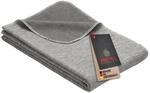 Ibena Wolldecke Lausanne 140x200 cm &ndash; Baumwolldecke grau aus Biobaumwolle,