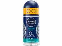 NIVEA MEN Fresh Ocean Deo Roll-On (50 ml), Deo ohne Aluminium (ACH) mit 48h Schutz,