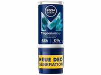 NIVEA MEN MagnesiumDry Deo Roll-On (50ml), Deodorant mit Magnesium für natürlich