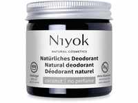 Niyok® 2-in-1 anti-transpirante Deocreme "Kokos ohne Parfum" (40ml) •...