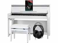 Classic Cantabile UP-1 WM E-Piano Deluxe Set (inklusive Pianobank, Kopfhörer...