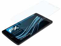atFoliX Schutzfolie kompatibel mit OnePlus Two Folie, ultraklare FX