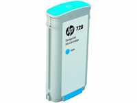 HP 728 Cyan 300 ml Original Druckerpatrone (F9K17A) mit hoher Kapazität, HP...
