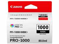 Canon Tintenpatrone PFI-1000 MBK Mattschwarz black 80 ml ORIGINAL für...