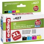 edding Druckerpatrone EDD-427 - Multipack 4 - Schwarz, Cyan, Magenta, Gelb - 1x 75 ml