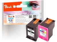Peach H302 Spar Pack Druckköpfe XL (BK, C) ersetzt HP No. 302XL, F6U68AE,...