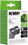 KMP Tintenpatrone f&uuml;r HP 301XL Black (CH563EE) Doublepack