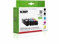 KMP Tintenpatrone für Canon 580PGBKXXL, 581BKXXL, 581CXXL Multipack