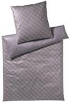 Joop, Mako-Satin-Bettw&auml;sche, Kornblumen-Muster mit nuancierten Farben 200x220 + 2x