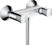 hansgrohe 2-Griff Brausemischer Logis, Aufputz Brausebatterie, Duscharmatur f&uuml;r 1