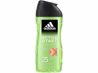adidas 3in1 Active Start Duschgel für ihn, mit aromatisch-würzigem Duft, 250 ml