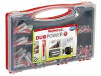 fischer Red-Box DuoPower, Sortimentbox mit 280 DuoPower Dübeln (30 Stk. 5 x 25, 140