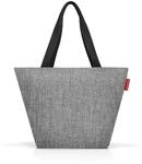 reisenthel shopper M in Twist Silber &ndash; Ger&auml;umige Shopping Bag und edle Handtasche