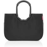 reisenthel loopshopper L in Schwarz, schwarzer Rahmen &ndash; Stabile Tasche mit
