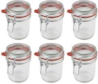Dr. Oetker Einmachgl&auml;ser mit B&uuml;gelverschluss 370 ml, Vorratsglas mit Deckel,