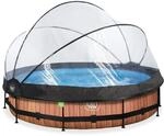 EXIT Toys Aufstellpool Rund &Oslash; 360 x 76 cm mit Filterpumpe und Abdeckplane &ndash;