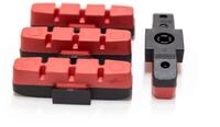 Magura Unisex &ndash; Erwachsene rot Bremsschuh, 2 Paar / 4 St&uuml;ck