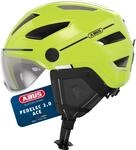 ABUS Stadthelm Pedelec 2.0 ACE - Fahrradhelm mit R&uuml;cklicht, Visier, Regenhaube,