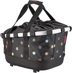 KlickFix Unisex &ndash; Erwachsene Bikebasket Gt Fahrradkorb, dots, Ma&szlig;e: 33 x 27 x 42