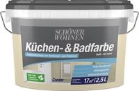 2,5 Liter SCH&Ouml;NER WOHNEN K&uuml;chen- & Badfarbe, Cream