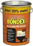 Bondex Holzlasur f&uuml;r Au&szlig;en Mahagoni 4,8 L f&uuml;r 62 m&sup2; | Hoher Wetter- und...