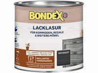 Bondex Lacklasur Anthrazit 0,375 L für 3,75m² | 2in1 - veredelt und versiegelt 
