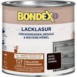 Bondex Lacklasur Nussbaum dunkel 0,375 L f&uuml;r 3,75m&sup2; | 2in1 - veredelt und