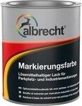 Albrecht Markierungsfarbe Wei&szlig; 750 ml | L&ouml;semittelhaltige Parkplatz‑ &