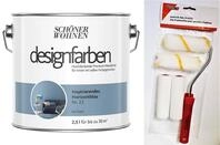 Sch&ouml;ner Wohnen designfarben feinmatte Wandfarbe f&uuml;r innen 2,5 Liter mit go/on