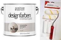 Sch&ouml;ner Wohnen designfarben feinmatte Wandfarbe f&uuml;r innen 2,5 Liter mit go/on