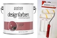 Sch&ouml;ner Wohnen designfarben feinmatte Wandfarbe f&uuml;r innen 2,5 Liter mit go/on