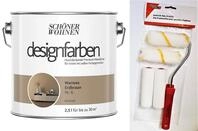 Sch&ouml;ner Wohnen designfarben feinmatte Wandfarbe f&uuml;r innen 2,5 Liter mit go/on