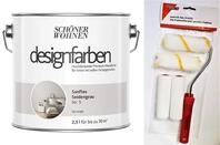 Sch&ouml;ner Wohnen designfarben feinmatte Wandfarbe f&uuml;r innen 2,5 Liter mit go/on