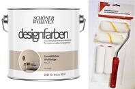 Sch&ouml;ner Wohnen designfarben feinmatte Wandfarbe f&uuml;r innen 2,5 Liter mit go/on