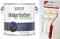 Sch&ouml;ner Wohnen designfarben feinmatte Wandfarbe f&uuml;r innen 2,5 Liter mit go/on