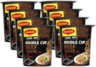 MAGGI Magic Asia Noodle Cup Beef, leckeres Fertiggericht in Br&uuml;he mit Rind-Geschmack