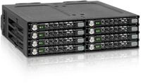 ICY DOCK 8-Bay Wechselrahmen f&uuml;r 8X 2,5 Zoll SATA SSD/HDD (7mm) zu 8X...