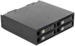Delock 5.25&Prime; Wechselrahmen f&uuml;r 4 x 2.5&Prime; U.2 NVMe SSD mit abschlie&szlig;baren...