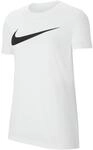 Nike Damen W Nk Df Park20 Tee Hbr T-Shirt, White/(Black), S EU