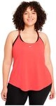 Nike DD4941 W NK ONE DF ELSTKA STD Tank Vest Women's Magic Ember/White XS