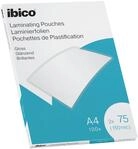 Ibico Laminierfolien A4 150 Mikron (2 x 75 mic), 100 St&uuml;ck, Gl&auml;nzende