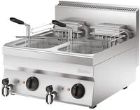 Bartscher Fritteuse 650 B600 Tischger&auml;t, 2 Becken &agrave; 10 l, Elektro, CNS 18/10, mit