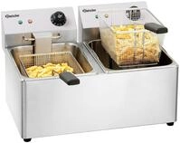 Bartscher Elektro-Doppel-Fritteuse SNACK IV 2x 8 Liter Gastronomiebedarf